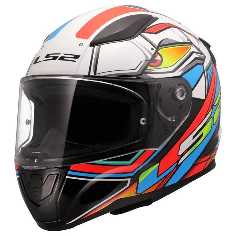 LS2 FF353 RAPID II XDRON - BLANC/ORANGE