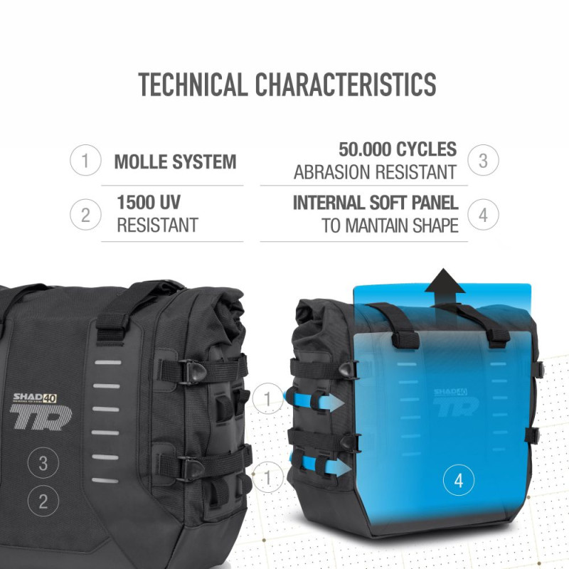 SHAD SACOCHES TERRA ADVENTURE TR40 (X0TR402)