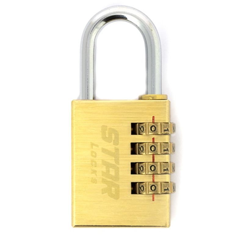 STAR LOCKS CADENAS À COMBINAISON 4 CHIFFRES 49MM