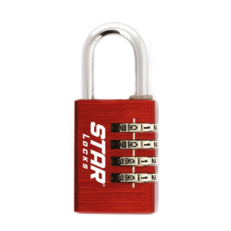 STAR LOCKS CADENAS À COMBINAISON 4 CHIFFRES 44MM