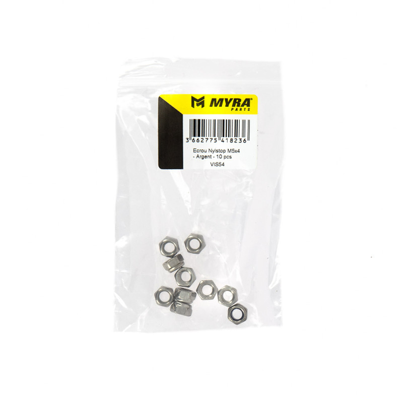 MYRA ECROU NYLSTOP M5x4 10 PIECES