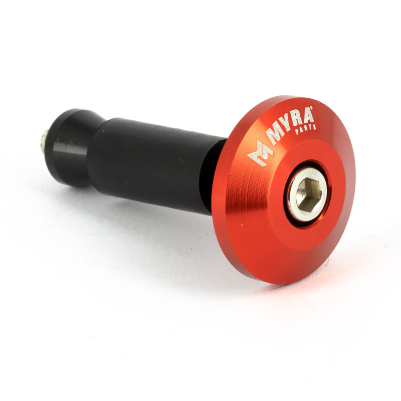 MYRA EMBOUTS GUIDON PLATS 13 ET 17 ANODISÉS - ORANGE