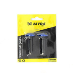 MYRA EMBOUTS GUIDON PLATS 13 ET 17 ANODISÉS
