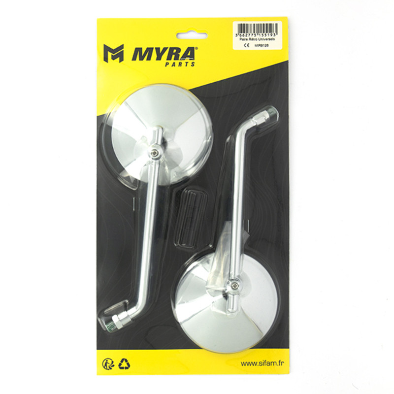 MYRA PAIRE DE RÉTROVISEURS RONDS UNIVERSELS M10