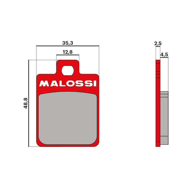 MALOSSI PLAQUETTES DE FREIN MHR 6215006BR