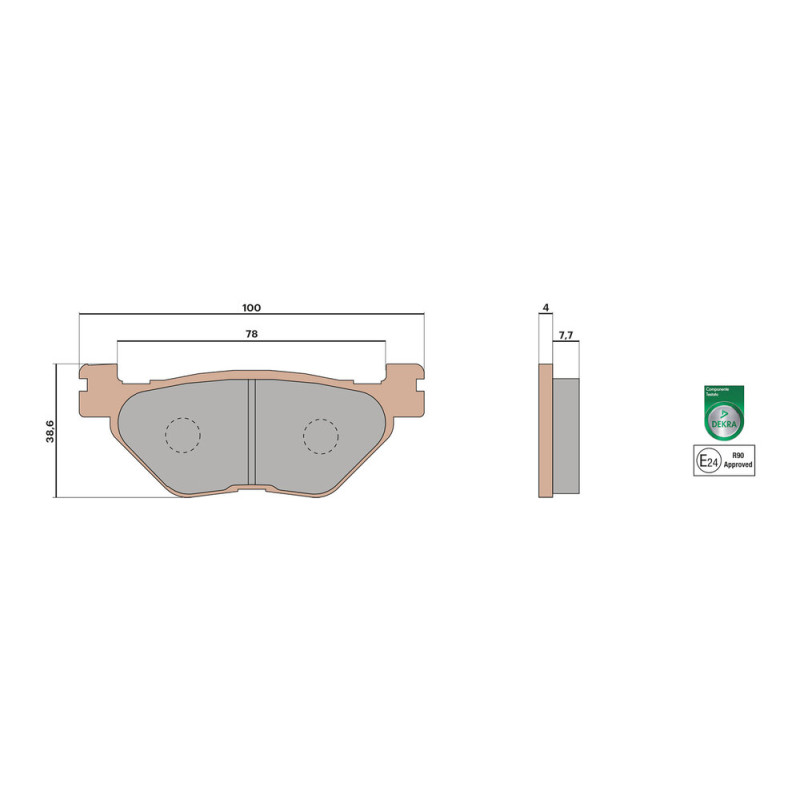 MALOSSI PLAQUETTES DE FREIN MHR SYNT 6215030BS