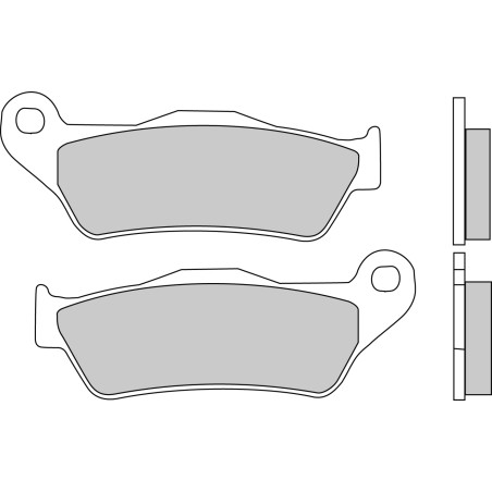 FERODO PLAQUETTES DE FREIN SEMI-MÉTAL ÉCO FRICTION FDB2039EF