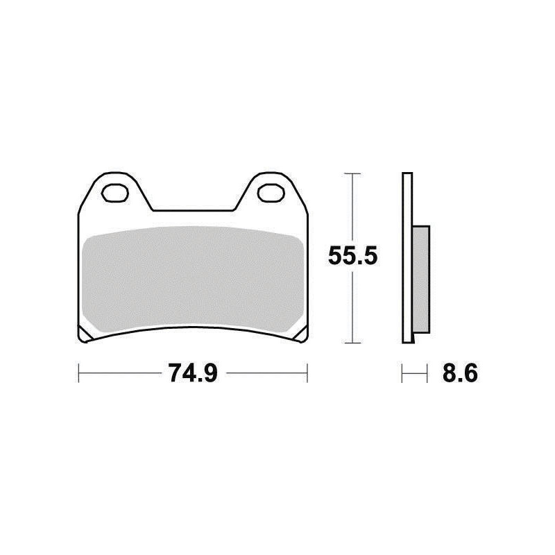 FERODO PLAQUETTES DE FREIN SEMI-MÉTAL ÉCO FRICTION FDB2042EF