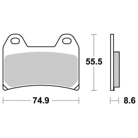 FERODO PLAQUETTES DE FREIN SEMI-MÉTAL ÉCO FRICTION FDB2042EF