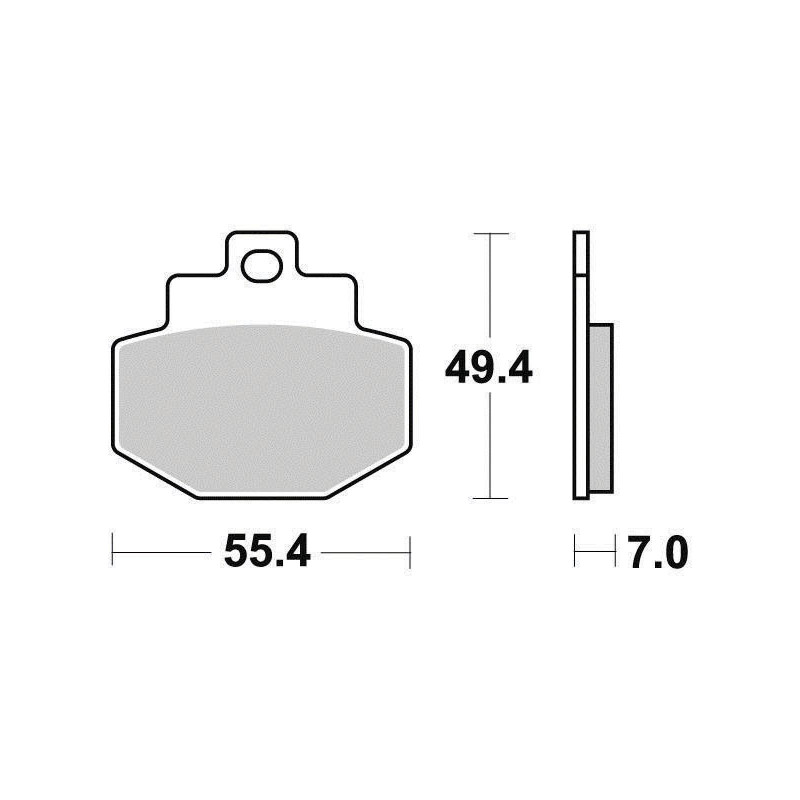FERODO PLAQUETTES DE FREIN SEMI-MÉTAL ÉCO FRICTION FDB2115EF