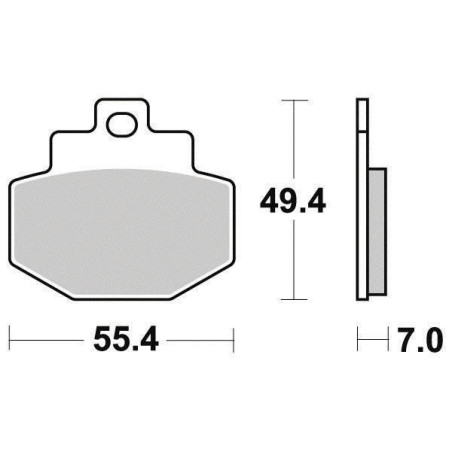 FERODO PLAQUETTES DE FREIN SEMI-MÉTAL ÉCO FRICTION FDB2115EF