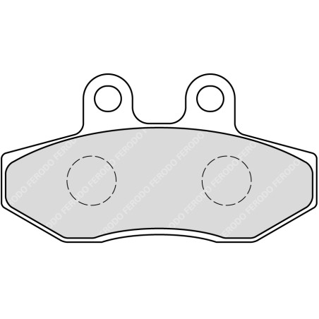 FERODO PLAQUETTES DE FREIN SEMI-MÉTAL ÉCO FRICTION FDB2224EF