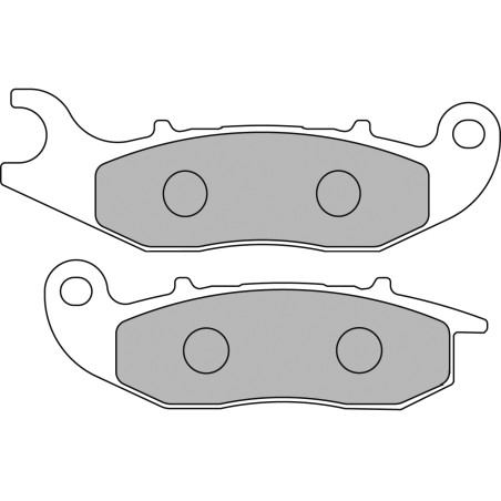 FERODO PLAQUETTES DE FREIN SEMI-MÉTAL ÉCO FRICTION FDB2242EF