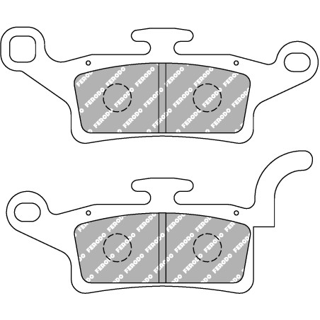FERODO PLAQUETTES DE FREIN SEMI-MÉTAL ÉCO FRICTION FDB2264EF