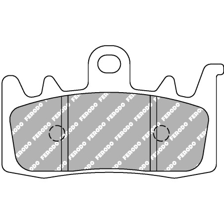 FERODO PLAQUETTES DE FREIN SEMI-MÉTAL ÉCO FRICTION FDB2265EF