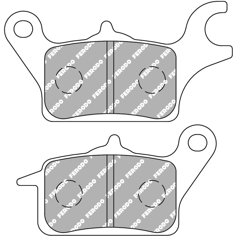 FERODO PLAQUETTES DE FREIN SEMI-MÉTAL ÉCO FRICTION FDB2296EF
