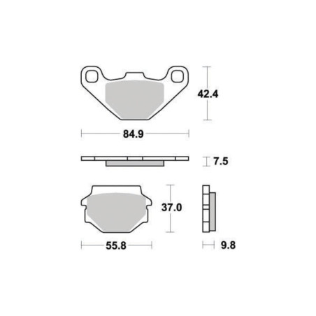 FERODO PLAQUETTES DE FREIN SEMI-MÉTAL ÉCO FRICTION FDB314EF
