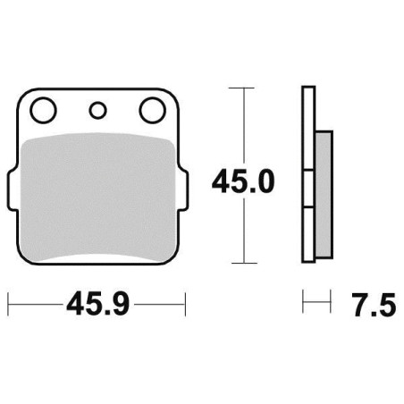 FERODO PLAQUETTES DE FREIN SEMI-MÉTAL ÉCO FRICTION FDB381EF