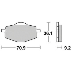 FERODO PLAQUETTES DE FREIN SEMI-MÉTAL ÉCO FRICTION FDB339EF