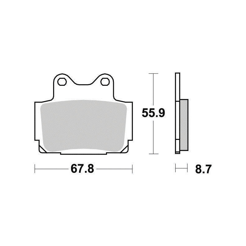FERODO PLAQUETTES DE FREIN SEMI-MÉTAL ÉCO FRICTION FDB386EF