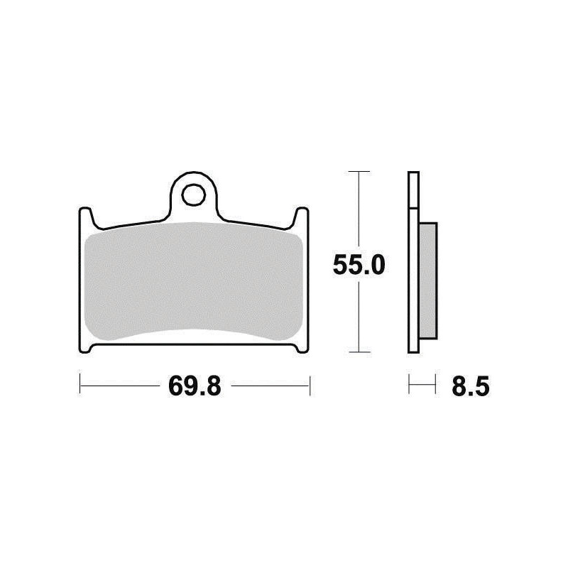 FERODO PLAQUETTES DE FREIN SEMI-MÉTAL ÉCO FRICTION FDB557EF