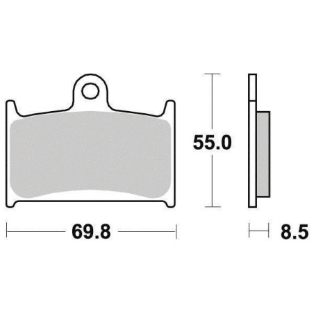 FERODO PLAQUETTES DE FREIN SEMI-MÉTAL ÉCO FRICTION FDB557EF