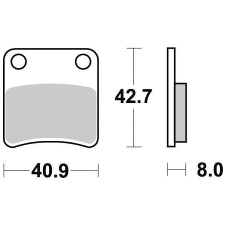 FERODO PLAQUETTES DE FREIN SEMI-MÉTAL ÉCO FRICTION FDB625EF
