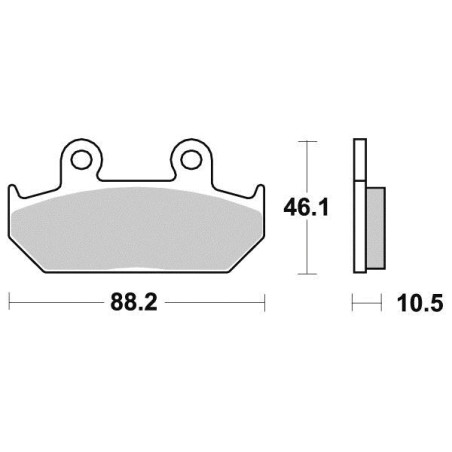 FERODO PLAQUETTES DE FREIN SEMI-MÉTAL ÉCO FRICTION FDB663EF