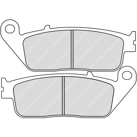 FERODO PLAQUETTES DE FREIN SEMI-MÉTAL ÉCO FRICTION FDB664EF