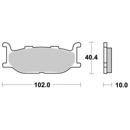FERODO PLAQUETTES DE FREIN SEMI-MÉTAL ÉCO FRICTION FDB781EF