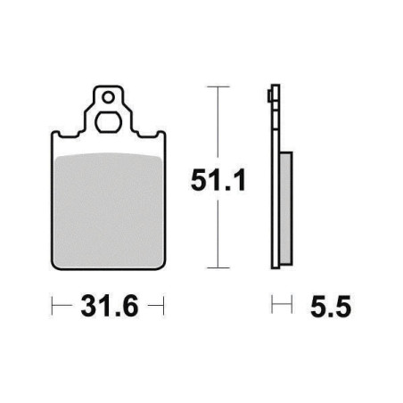 FERODO PLAQUETTES DE FREIN SEMI-MÉTAL ÉCO FRICTION FDB784EF