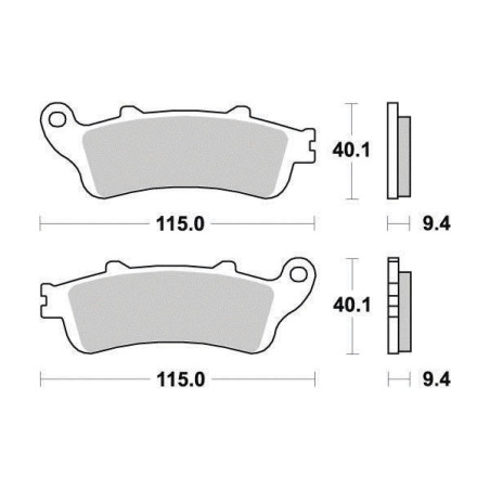 FERODO PLAQUETTES DE FREIN MÉTAL FRITTÉ SINTER GRIP MAXI SCOOTER FDB2073SM