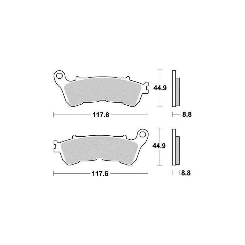 FERODO PLAQUETTES DE FREIN MÉTAL FRITTÉ SINTER GRIP MAXI SCOOTER FDB2196SM
