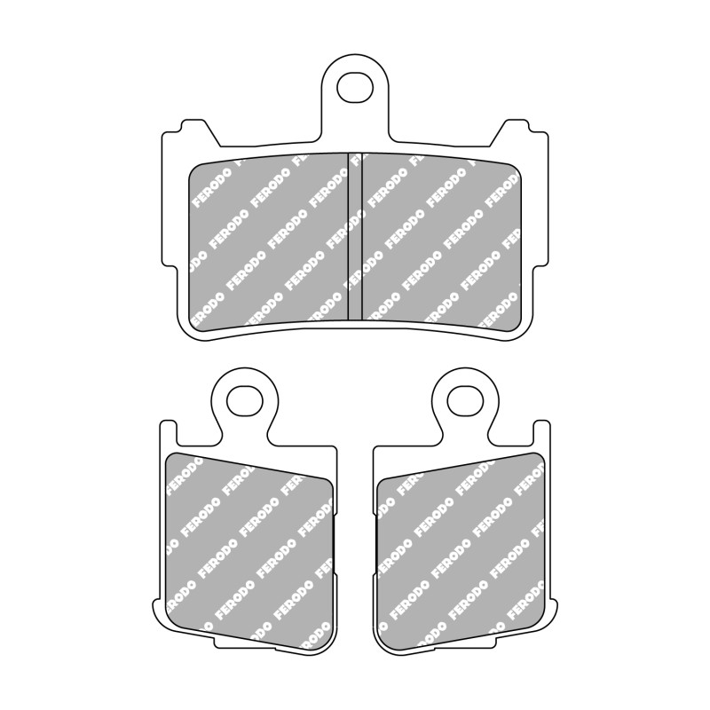 FERODO PLAQUETTES DE FREIN MÉTAL FRITTÉ SINTER GRIP FDB2259ST