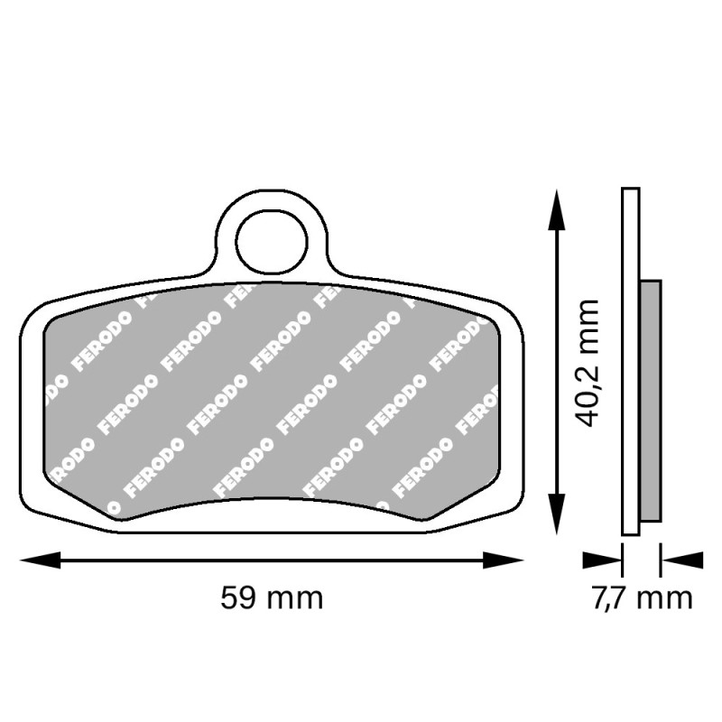 FERODO PLAQUETTES DE FREIN MÉTAL FRITTÉ SINTER GRIP OFF ROAD FDB2262SG