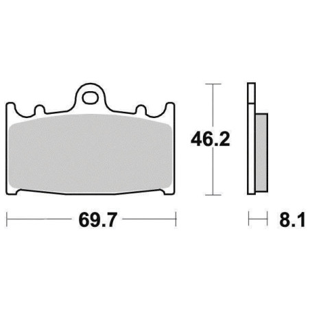 FERODO PLAQUETTES DE FREIN MÉTAL FRITTÉ SINTER GRIP FDB574ST