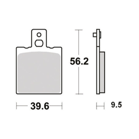 PERFTEC PLAQUETTES DE FREIN SEMI-MÉTAL S1001R
