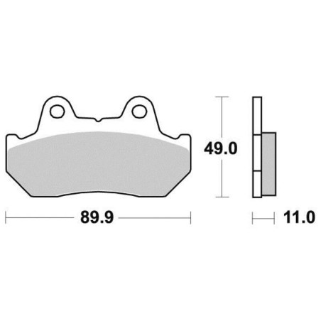 PERFTEC PLAQUETTES DE FREIN SEMI-MÉTAL S1003R