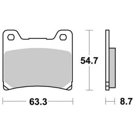 PERFTEC PLAQUETTES DE FREIN SEMI-MÉTAL S1007R