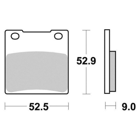 PERFTEC PLAQUETTES DE FREIN SEMI-MÉTAL S1009R