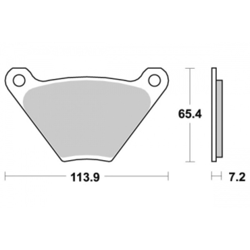 PERFTEC PLAQUETTES DE FREIN MÉTAL FRITTÉ S1011N