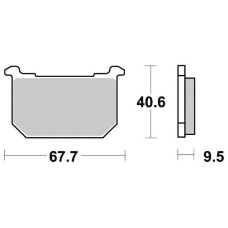 PERFTEC PLAQUETTES DE FREIN SEMI-MÉTAL S1014R