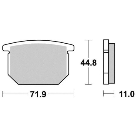 PERFTEC PLAQUETTES DE FREIN SEMI-MÉTAL S1017R