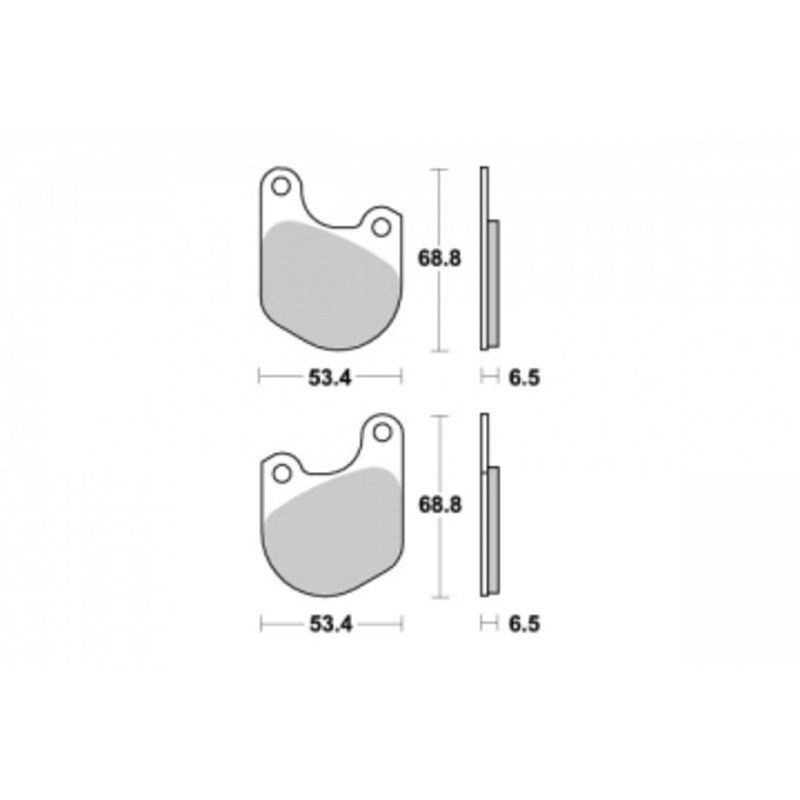 PERFTEC PLAQUETTES DE FREIN MÉTAL FRITTÉ S1023N