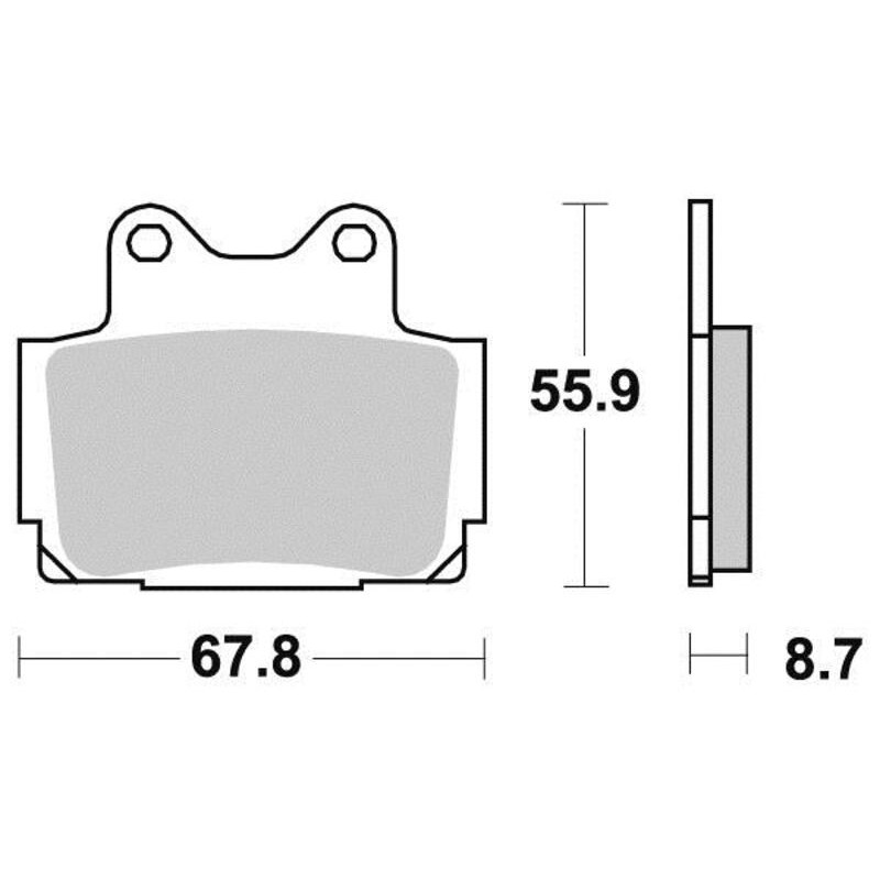 PERFTEC PLAQUETTES DE FREIN SEMI-MÉTAL S1024R