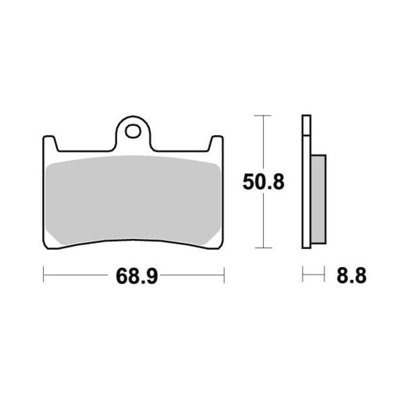 PERFTEC PLAQUETTES DE FREIN SEMI-MÉTAL S1033R