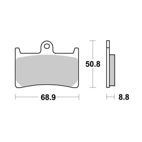 PERFTEC PLAQUETTES DE FREIN SEMI-MÉTAL S1033R