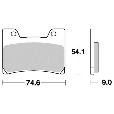 PERFTEC PLAQUETTES DE FREIN SEMI-MÉTAL S1034R
