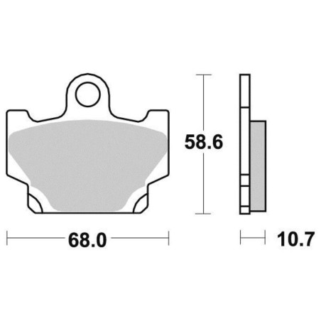 PERFTEC PLAQUETTES DE FREIN SEMI-MÉTAL S1038R