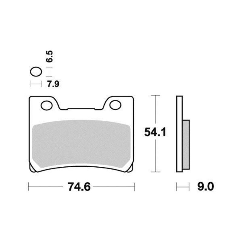 PERFTEC PLAQUETTES DE FREIN MÉTAL FRITTÉ S1048N